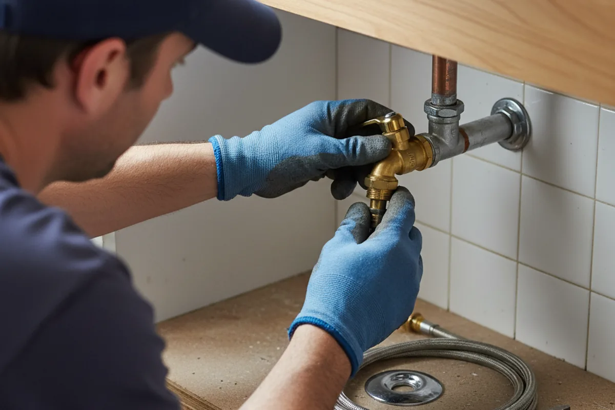 Shutoff valve and fitting work during Faucet and Fixture Repair in Five Points